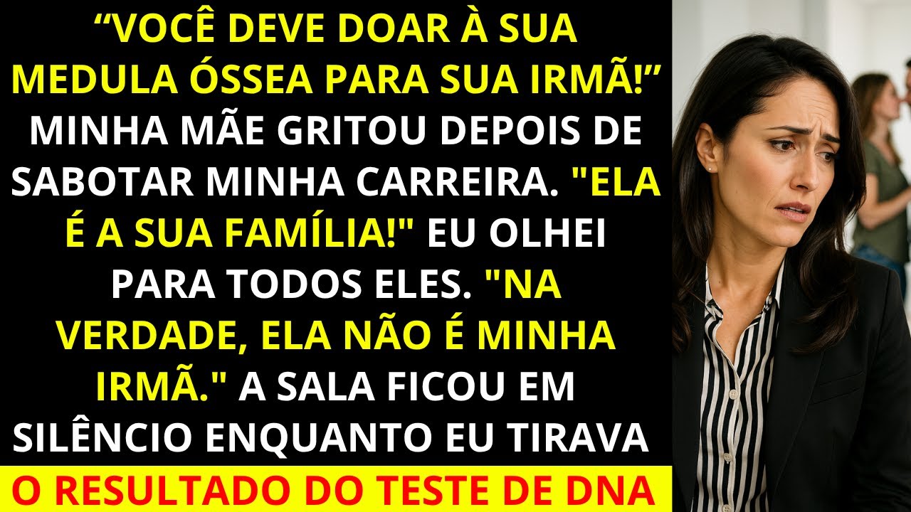Ela não é minha irmã! me recusei a doar medula óssea depois que ela arruinou minha carreira!