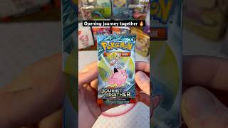 Opening Pokémon journey together pack 😁🔥 #pokemon #pokemoncards #pokemontcg #packopening #tcg