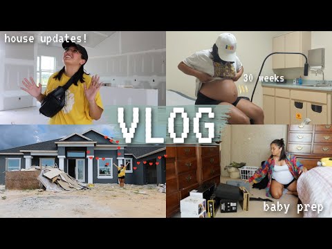 VLOG: house updates, prepping for the baby, and trying to keep it together 😅🥲😭