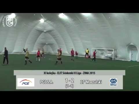PGE S.A. 2:5 RUVILLE - ELIT Siódemki II Liga ZIMA 2015