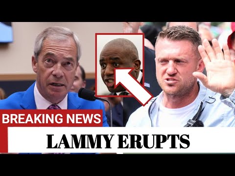 Watch Nigel farage SIDES with Tommy Robinson after He Said this About David lammy