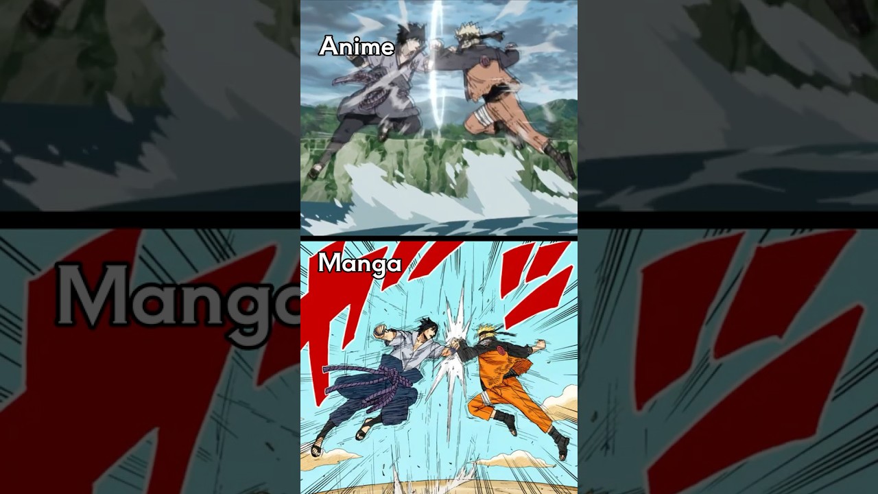 Naruto vs Sasuke The Final Battle: Manga vs Anime Comparison PT. 1