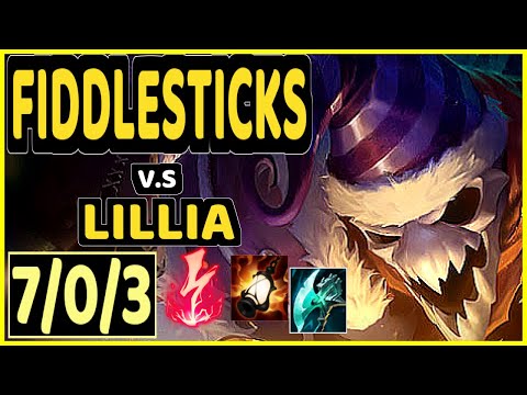 FIDDLESTICKS vs LILLIA - 7/0/3 KDA JUNGLE CHALLENGER GAMEPLAY - NA