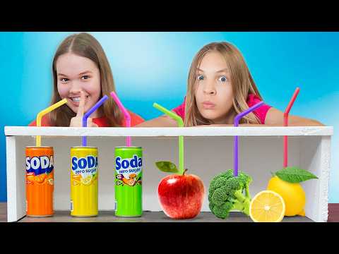 Healthy food adventure: Dad tricks Amelia and Avelina