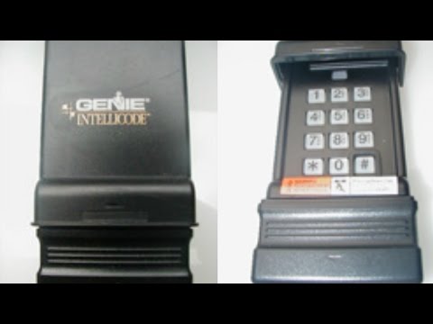 Reset & Program Genie Wireless Keypad-IC Black Model