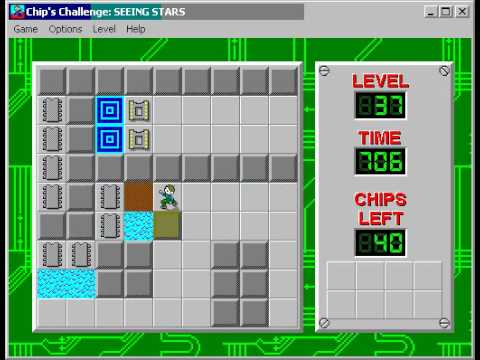 Chip's Challenge 1 Level 37 (Seeing Stars) - 597 seconds