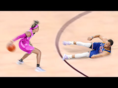 NBA Players vs Pro Girl Basketball Players