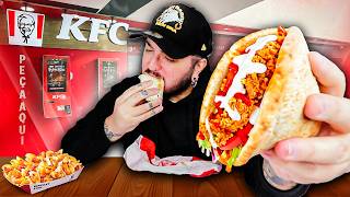 Provei o NOVO KEBAB do KFC - vale a pena? | Novidades KFC