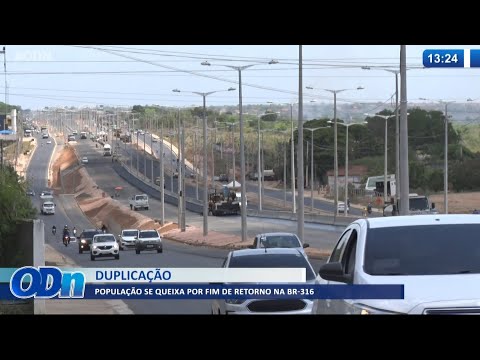 Populacão se queixa por fim de retorno na BR 316 15 10 2021