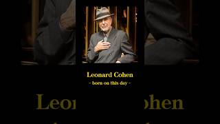 Leonard Cohen was born on this day in 1934 🕊️🫶🏼 #shorts #music #otd