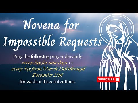 Novena for Impossible Requests /Pray for 9 days #mamamary #powerfulprayer #LifesBlessedAdventure.