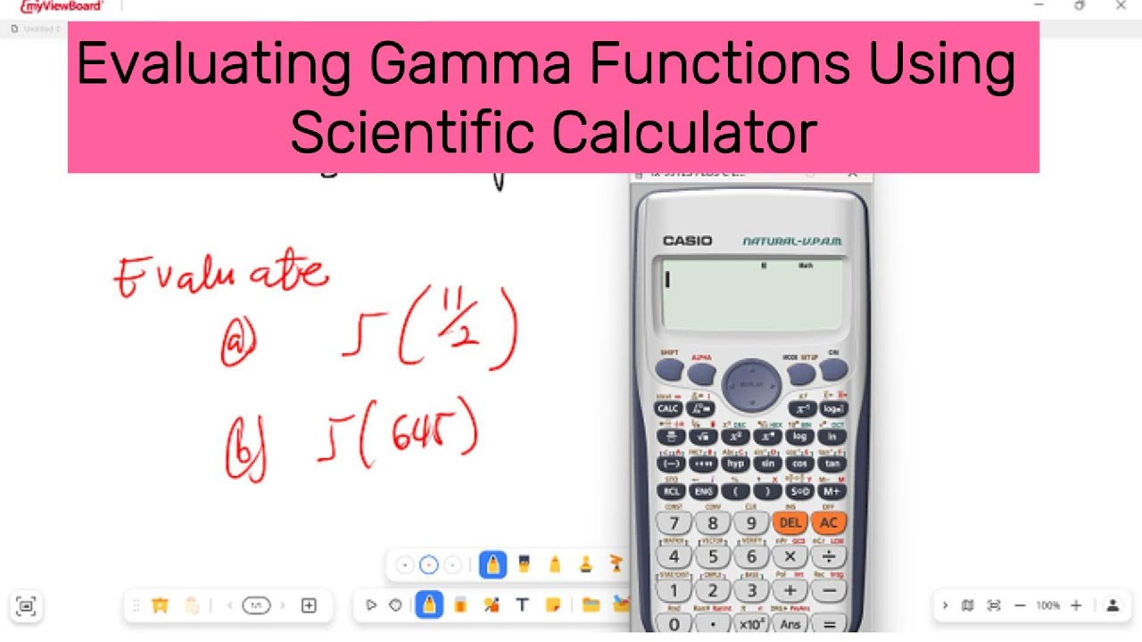 How to Evaluate Gamma Functions with a Scientific Calculator | Step-by-Step Guide