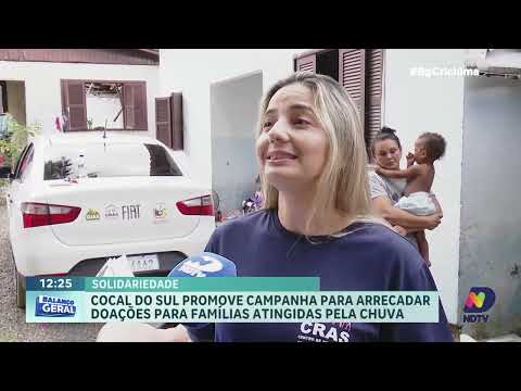 Cocal do Sul promove campanha após enxurrada