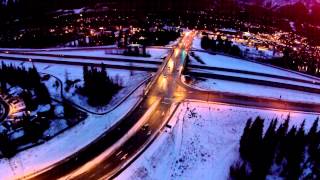 preview picture of video 'Canmore AB winter drone flying'