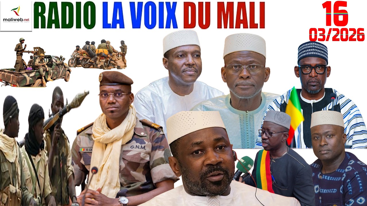 La Revue de Presse de la RADIO LA VOIX DU MALI du 16 Mars 2026