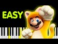 SUPER MARIO 3D WORLD EASY Piano Tutorial