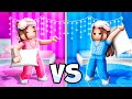 Pink VS Blue Sleepover In Brookhaven