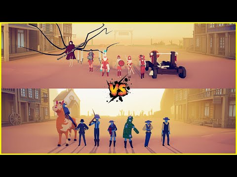 SPOOKY TEAM vs WILD WEST TEAM 🔥 |  TABS - Totally Accurate Battle Simulator