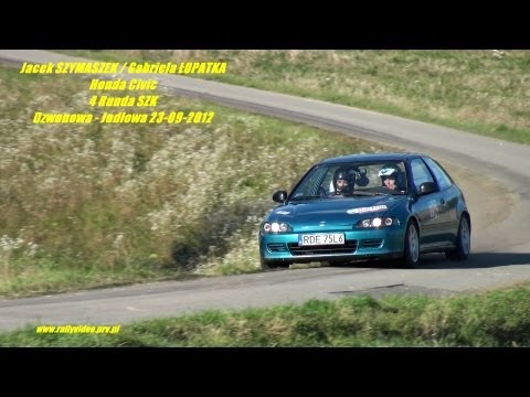 Jacek SZYMASZEK / Gabriela ŁOPATKA - Honda Civic - 4 Runda SZK Dzwonowa - Jodłowa 23-09-2012