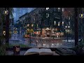 New York Coffee Shop Ambience Rain And Distant Thunder Sounds For Study And Relaxation