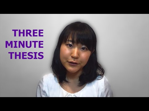 Three Minute Thesis (3MT) 2020 - Fumika Moriya