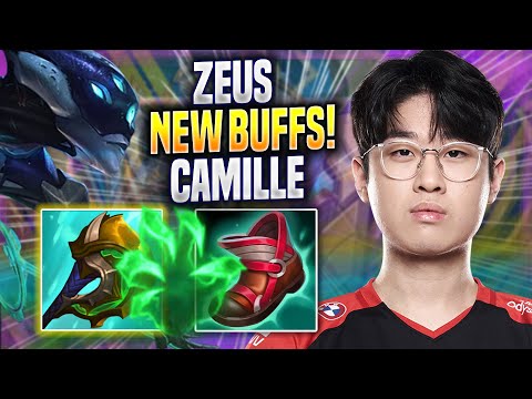 ZEUS IS READY TO PLAY CAMILLE WITH NEW BUFFS! - T1 Zeus Plays Camille TOP vs Gwen! | Season 2022