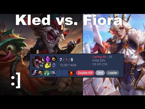 Kled vs. Fiora (Masters) - So called "counter-pick" (ranked gameplay)