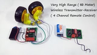 Wireless Remote Control System for RC Car/Boat/Pla