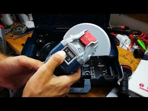 Akumuliatorinis kampinis šlifuoklis su X-LOCK Bosch GWX 18V-10 SC Professional (06017B0400) video