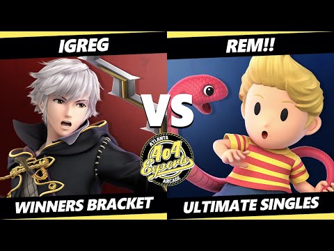 4o4 Smash Night 52 - iGreg! (Robin) Vs. REM!! (Lucas) SSBU Ultimate Tournament