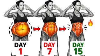 30 Min Standing Lower Belly Fat Workout for Women | Small Waist Flat Tummy At Home