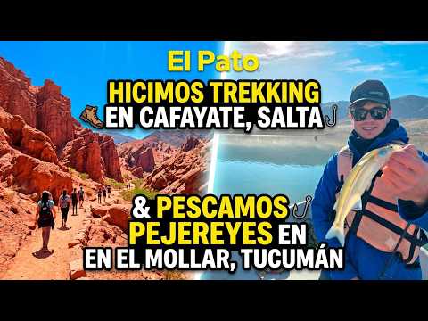 PESCA DE PEJERREYES EN EL DIQUE EL MOLLAR, TREKKING EN CAFAYATE, SALTA - EL PATO TV 1253