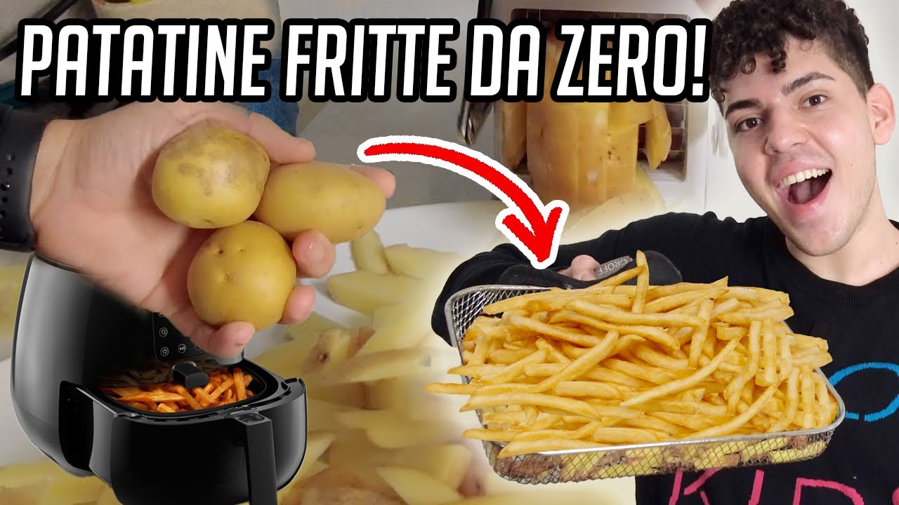 RICETTE FRIGGITRICE AD ARIA: PATATINE FRITTE DA ZERO! 🥔➡️🍟