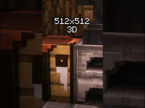 Minecraft Texture Comparison (8x8 vs 512x512)What Resource Pack are you using currently