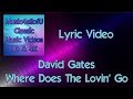 David Gates - Where Does The Lovin Go (HD Lyric Video) 1980