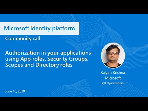 Implement Authorization in your Applications with Microsoft identity platform-June 2020