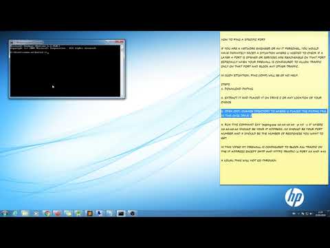 HOW TO PING THROUGH A SPECIFIC PORT