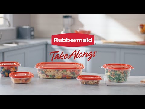 Rubbermaid TakeAlongs 4 C. Clear Rectangle Food Storage Container with Lids  (3-Pack) - Power Townsend Company