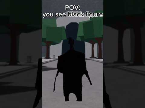 POV: You see the Black Figure 💀😂 The Strongest Battlegrounds ROBLOX #shorts