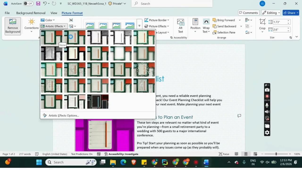 Shelly Cashman Word 365 | Module 11: SAM Project B Clearline Events #shelly_cashman_excel