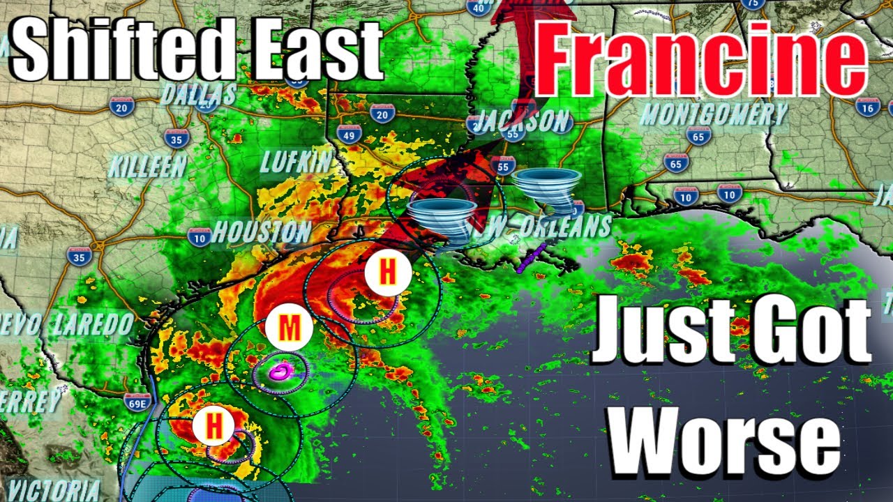 Gulf Hurricane Update! Just Got Worse, Shifted East