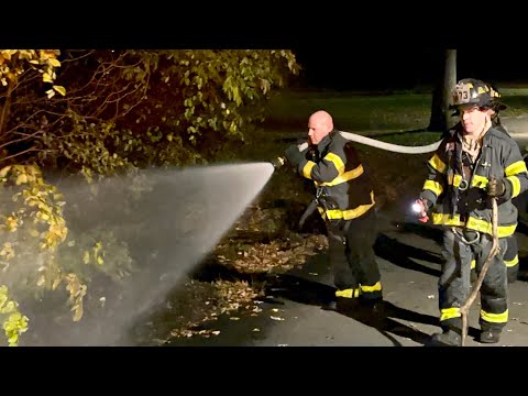 FDNY Queens 10-75 Box 4411 Brush Fire in Kissena Park 1 acre was Burning