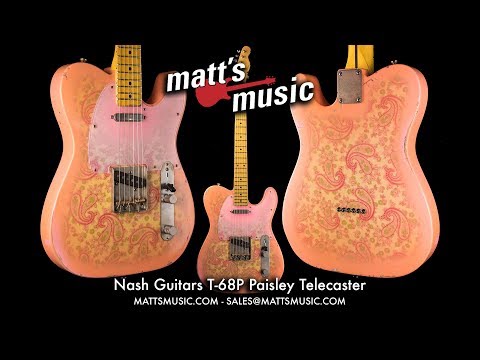 Nash T-68P Paisley Telecaster Electric Guitar - Medium Aging - T68 image 10