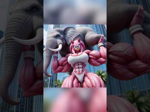 💪Strongman heroine vs sonic, knuckles and shadow #shorts #sonic #sonicthehedgehog