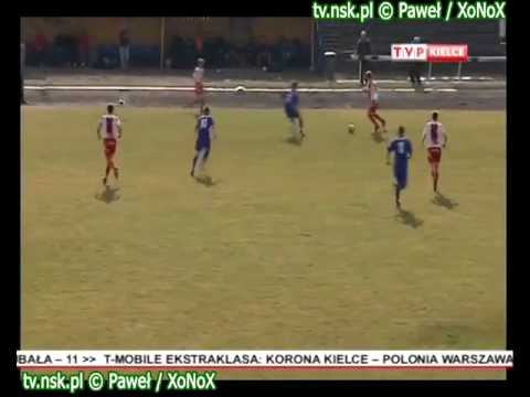 tv.nsk.pl 2012-03-25 Granat Skarżysko-Kamienna - Limanovia Limanowa 1-1 (0-1) bramki relacja