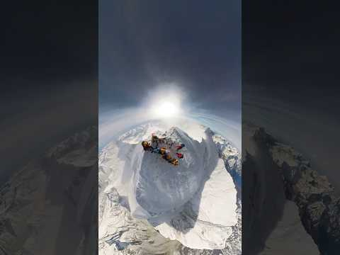 Windy at the top of Mount Everest 😱 elevation 29,032 ft #everest #epic #view