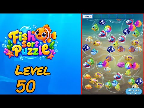 Fish Sort Puzzle Level 50 Walkthrough thumbnail