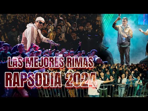 30 MINUTOS CON LAS MEJORES RIMAS DE RAPSODIA EL AÑO 2024 | Batallas de Gallos (Freestyle Rap)