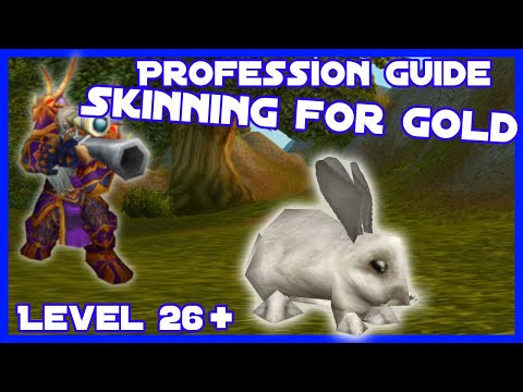 WoW Classic Skinning Guide - Between Lvl 25-60, Get Gold for your EPIC Mount! Best Spots Available!