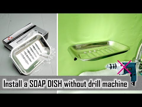 Installation of a soap dishes